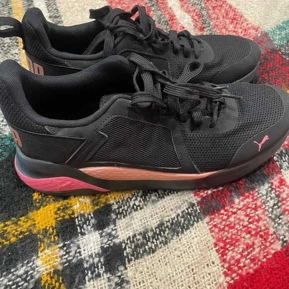 BLACK GOLD PINK SNEAKERS - Picture 2 of 8
